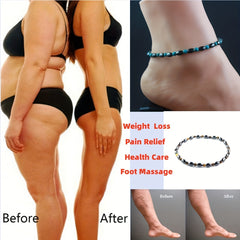 Gallstone Beaded Anklet Energy Healing Bracelet