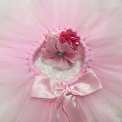 Newborn Baby Photography Props Tutu Skirt Pink Lace Headband Set