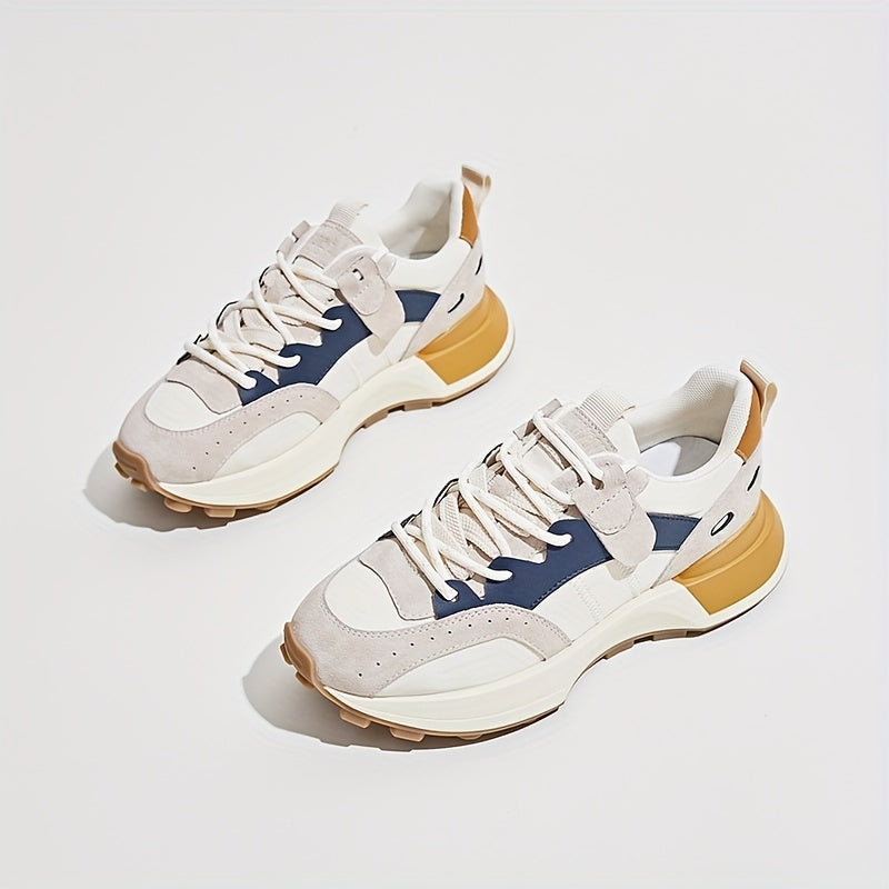 Women's Non-Slip Low Top Skate Shoes Thick Bottom Comfort Lace Up Sneaker