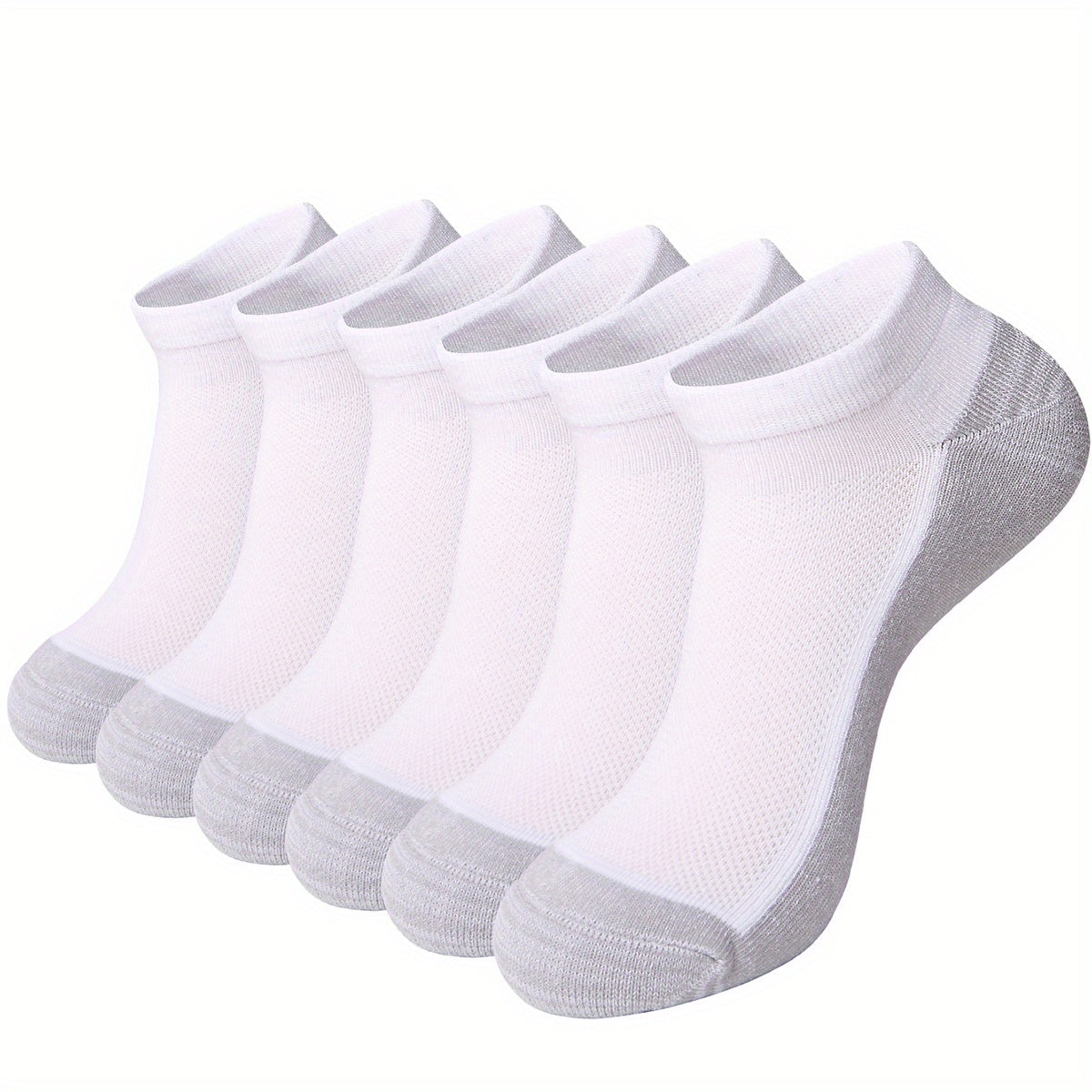 6 Pairs Men's Casual Shock Absorb Breathable Socks for Outdoor Training