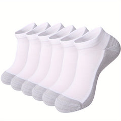 6 Pairs Men's Casual Shock Absorb Breathable Socks for Outdoor Training
