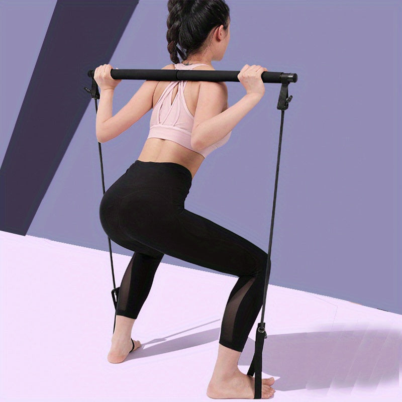 Pilates Bar Kit with Resistance Bands for Full Body Workout
