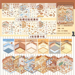 Kabbalah Mini Landscape Sticker Book: 12 Die Cut Stickers & 6 Background Car