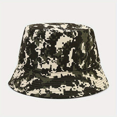 Geometric Print Bucket Hat Lightweight Sunscreen Fisherman Cap