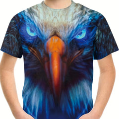 Boy's Eagle Graphic T shirt 3D Print Tee Kid's Clothing Outdoors