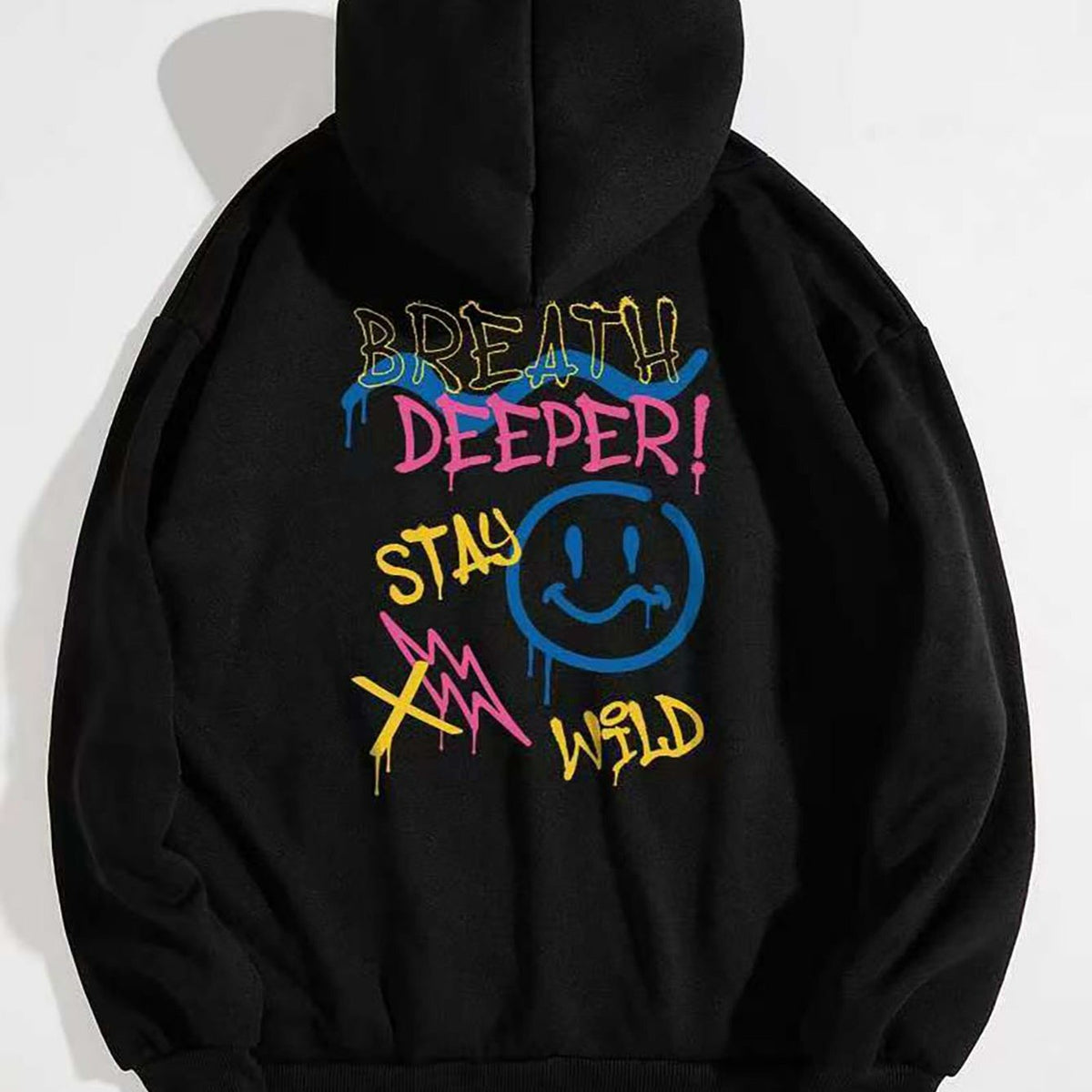 Women's Letter Print Loose Hoodie Sweatshirt
