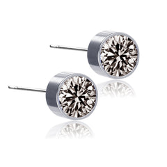 Men's Stainless Steel Drill Ear Pins Ear Cuffs Earrings