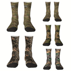 Camouflage Army Warm Mid calf Sock for Outdoor Sports