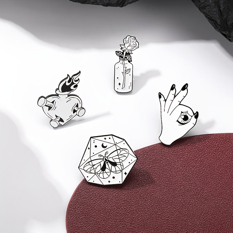 Gesture Pattern Zinc Alloy Pin