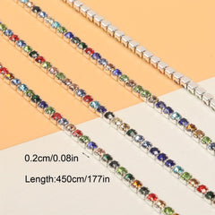 177in Rhinestone Chain for Nail Art, Shoe Decor