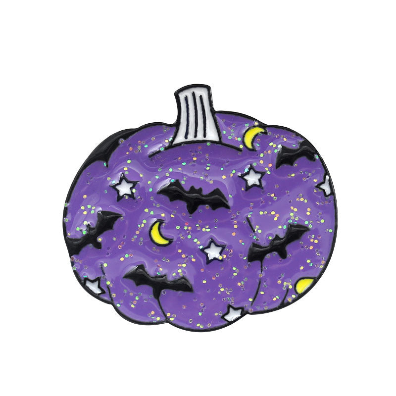 Creative Halloween Pumpkin Brooch for Jeans Backpack