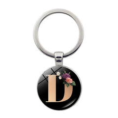 Crystal Gem Flower Key Chain Pendant for Women