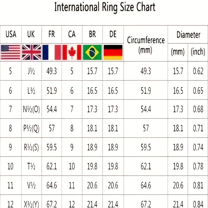 1pc 6MM Men's Ring Artificial Jewelry