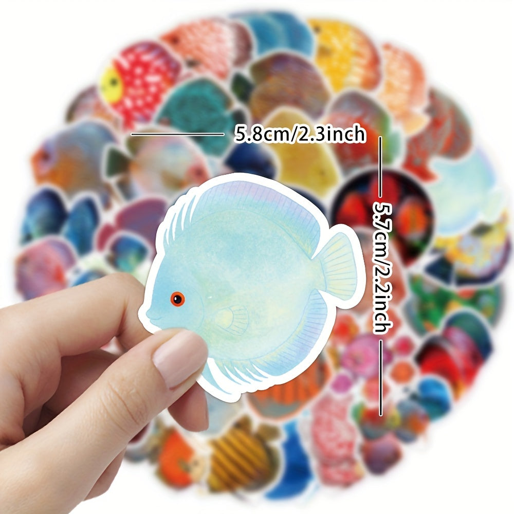 50 Under The Sea Animal Stickers for Crafts Sea Creatures, Fish, Turtles