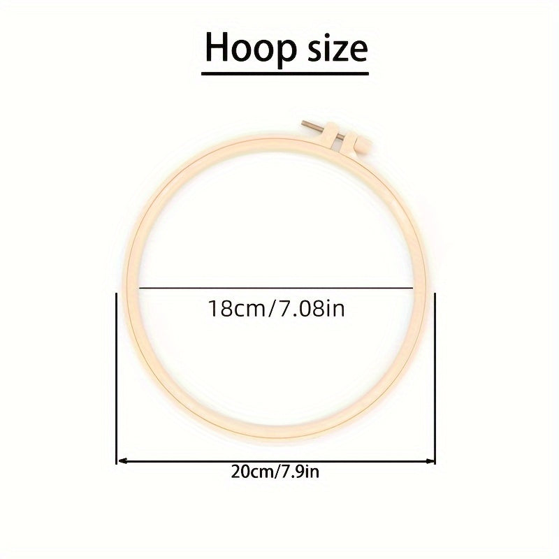 Flower Leaf & Butterfly Embroidery DIY Self Embroidery Set With Hoop