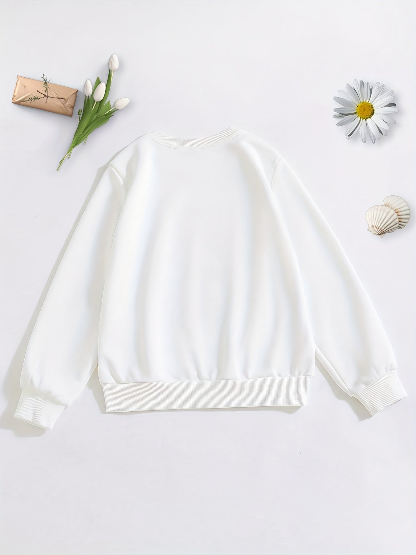 Smiling Face And Letter Print Boys Casual Pullover Sweatshirt