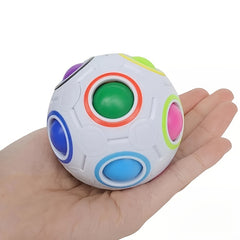 Rainbow Ball Puzzle Toy for Speed Cubers & Fidget Fans