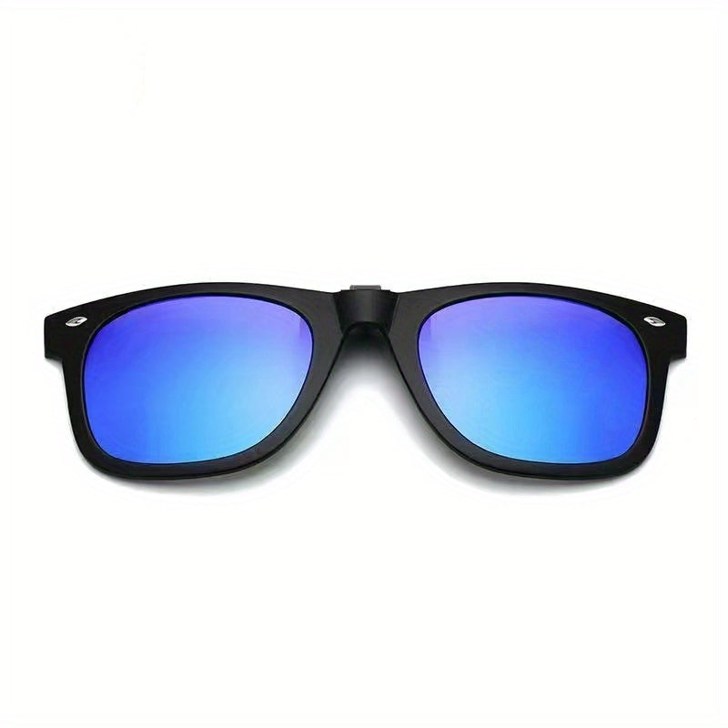 Men's Pink Polarized Clip On Sunglasses Anti Glare Driving Glasses