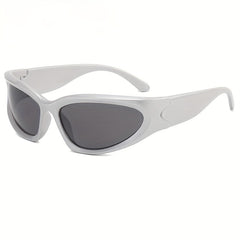 Men's Cycling Polarized Sunglasses Punk Style Small Frame Shades