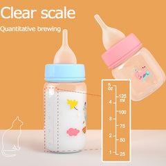 Pet Feeding Bottle with Soft Silicone Nipple