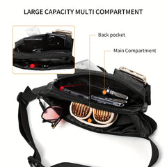 Men's Casual Large Capacity Chest Bag Outdoor Cycling Shoulder Bag
