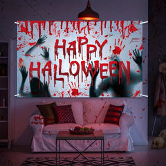 Halloween Backdrop Banner Background Hanging Decoration Horror Props