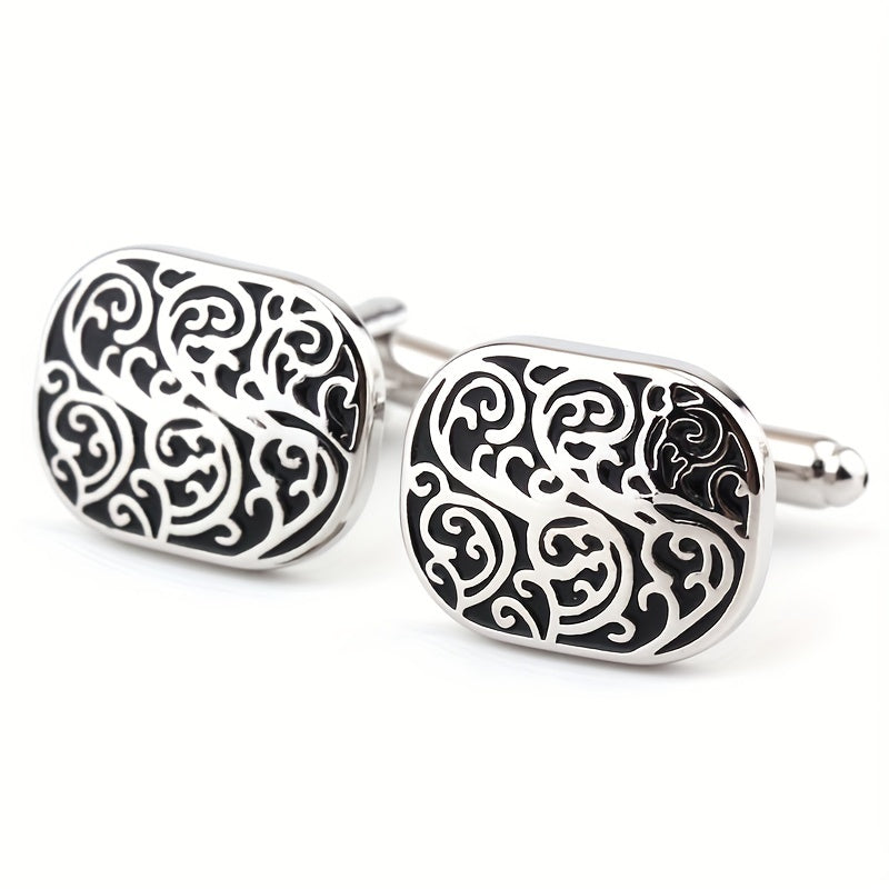 Metal Enamel Button Cufflinks Shirt Cufflinks Versatile Accessories