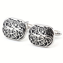 Metal Enamel Button Cufflinks Shirt Cufflinks Versatile Accessories