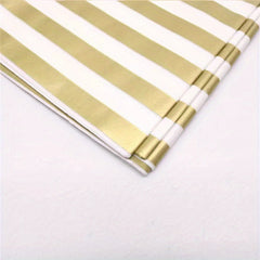 Metallic Golden Print Tissue Paper Bulk, 10 Sheets
