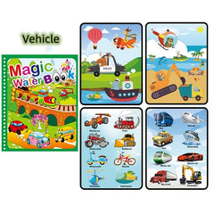 Watercolor Magic Book Toddler Reusable Painting Animal Coloring Book