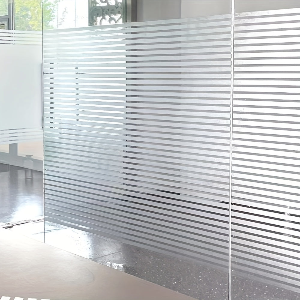 Striped Glass Window Stickers Bathroom Toilet Film Anti light Anti peep