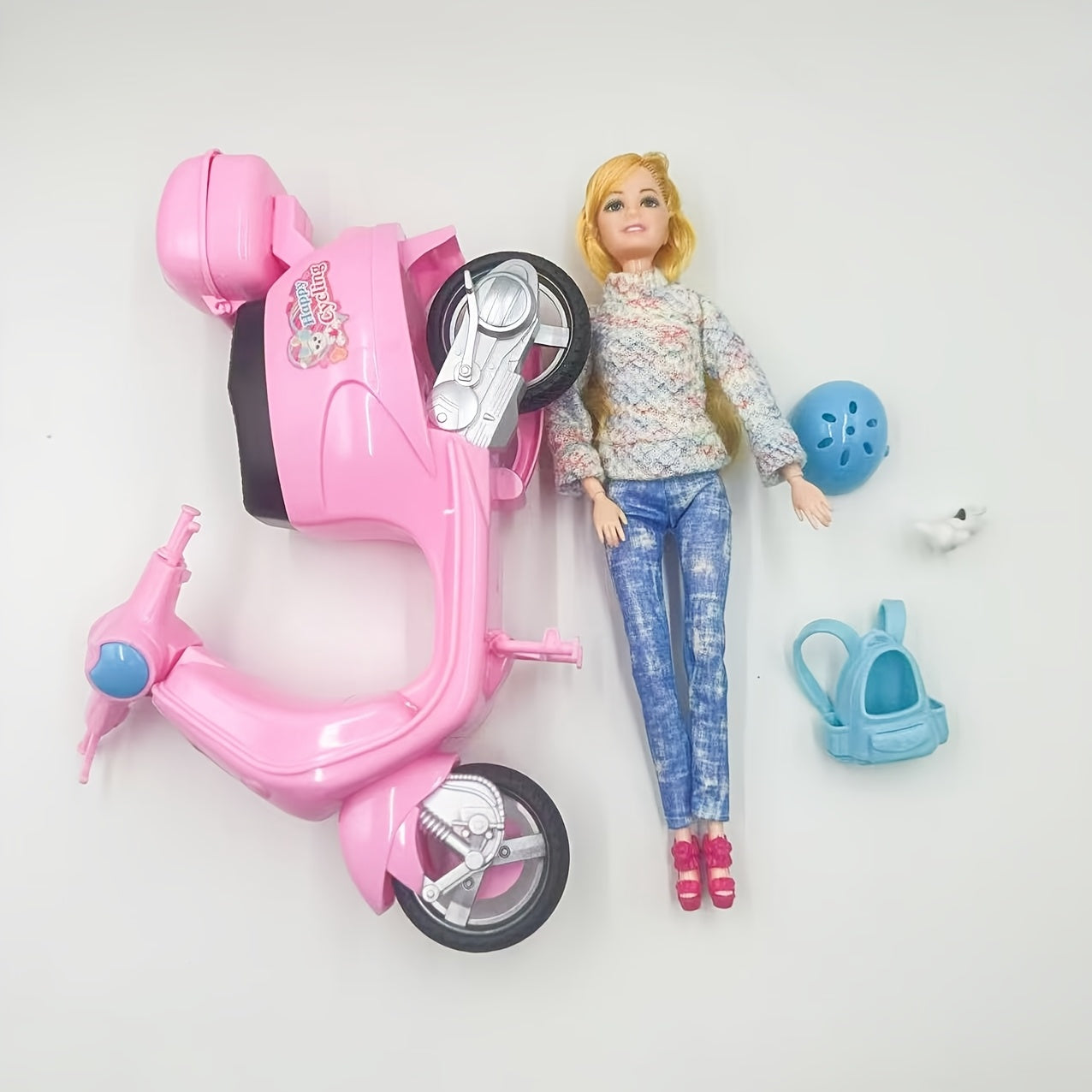 Fashionable Doll Motorcycle Playset