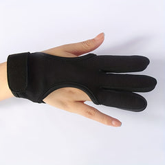1pc Archery Gloves Shooting Leather Three Finger Protector  Gear