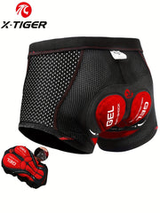 Men's Padded Cycling Shorts for Outdoor Sports