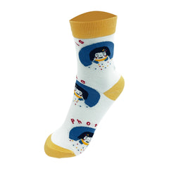 Cartoon Cow Pattern Mid Tube Socks Women's Stockings