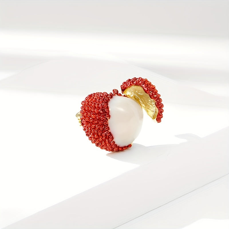 Lychee Brooch With Anti Slip Buckle Men's Pin
