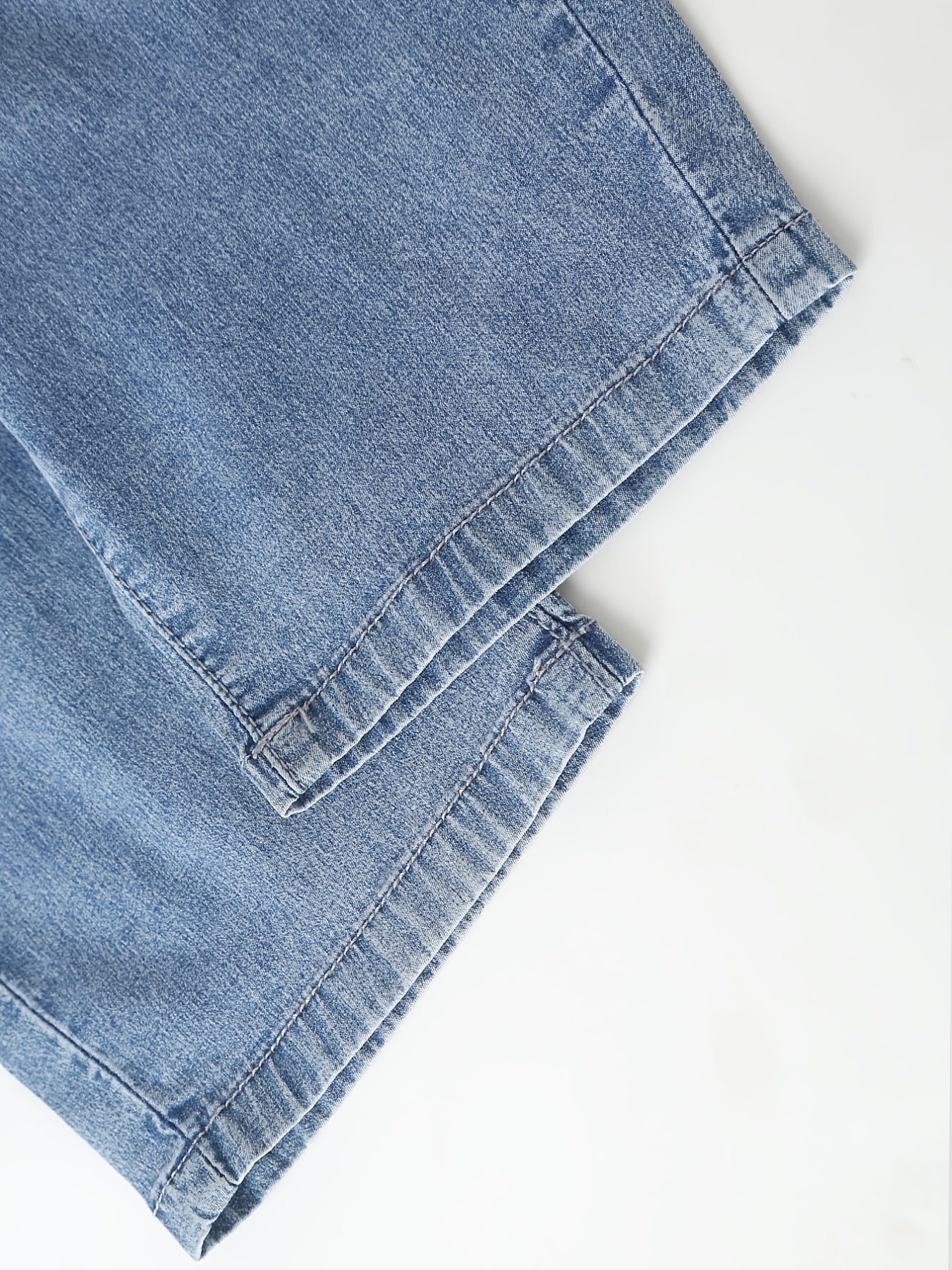 Boys Denim Jeans Cropped Pants with Pockets for Spring and Summer