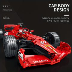 Reobrix 11007 Red RC Building Blocks Car Toy