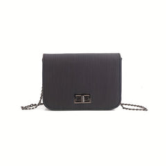 PU Leather Shoulder Bag Casual Chain Crossbody Bag