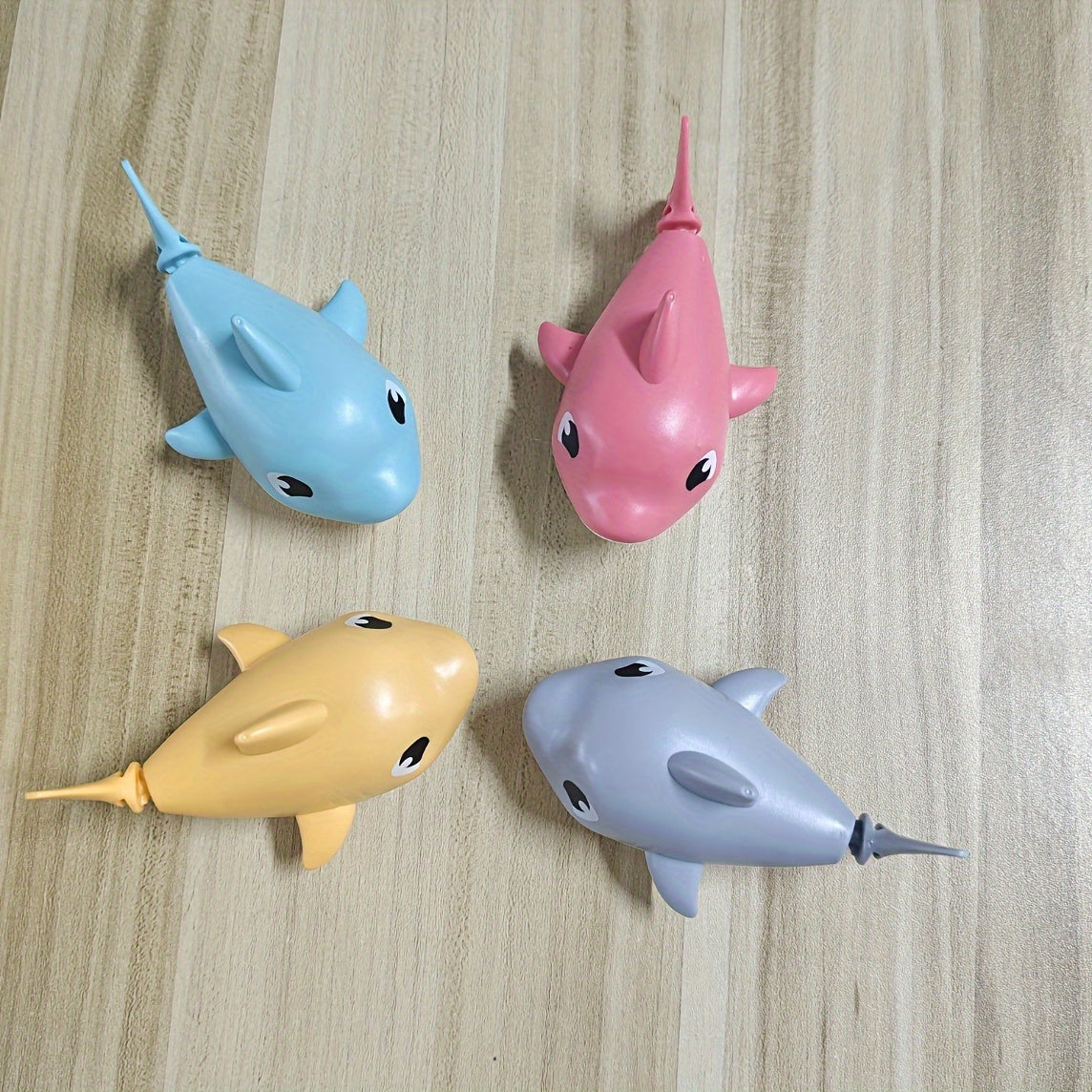 Summer Playful Sharks Bath Toy Set for Kids and Parents