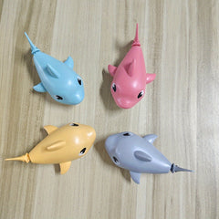 Summer Playful Sharks Bath Toy Set for Kids and Parents