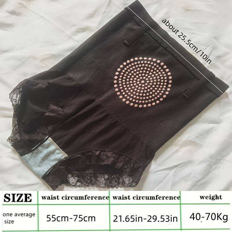 Lady Waist Support Slimming Pants Magnetic Fat Burning High Waist Fitness Shaper