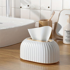 Modern Desktop Tissue Box Holder Automatic Lifting Style
