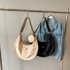 Nylon Crossbody Bag Dumpling Shoulder Bag Casual Handbag