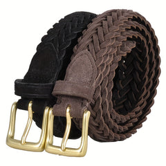  Braided Leather Belt for Women