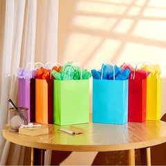 3pcs Colorful Paper Bag Totes