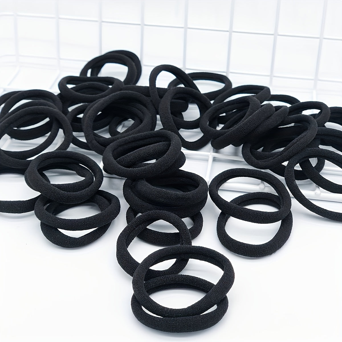 50pcs Elastic Hair Tie Candy Hair Ring Ponytail Holder Hair Accessories