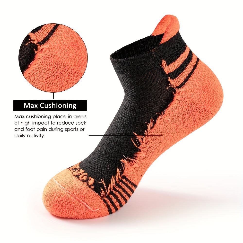 6 Pairs Colorblock Sports Socks Low Cut Ankle Socks Women's Stockings