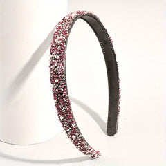 Rhinestone Pearl Headband Glitter Hair Band Women