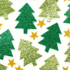 100pcs Christmas Tree Star DIY Foam Stickers Self adhesive Kids Party